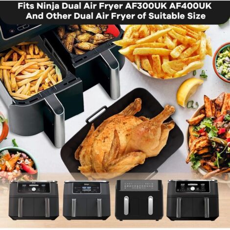 2 Stampi In Silicone Per Waffle, Accessori Per Ninja Dual Airfryer AF400EU E AF300EU, Per Friggitrice Ad Aria