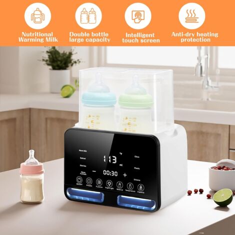 Chauffe-biberon 6 En 1 – Chauffage Rapide, Maintien Au Chaud, Décongélation, Stérilisation, écran LCD, Minuterie, Télécommande