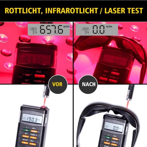 Jolooyo Lunettes de sécurité IPL Lunettes de protection laser 200-2000nm OD4 Lunettes pour épilation laser Protection UV avec boîte