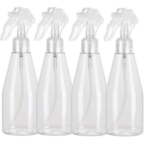 Vaporisateur vide 200 ml, 4 PCS vaporisateur en plastique transparent pour le jardinage beauté cheveux Spray (1/4)