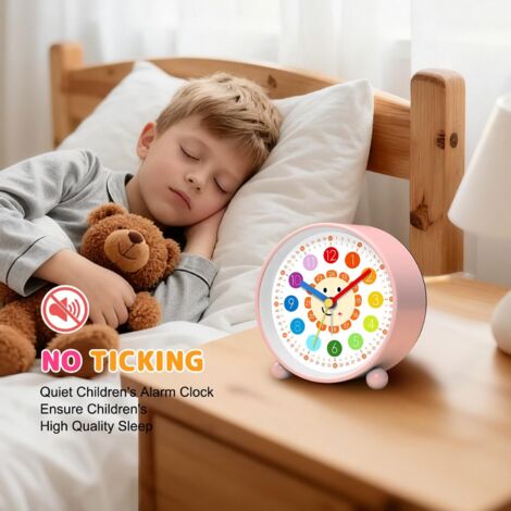 Horloge D'apprentissage Pour Enfants Silencieuse - Sans Tic-tac, Dimensions 15,75 Pouces