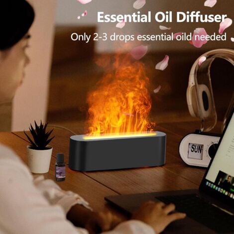 Diffuseur D'huiles Essentielles KBAYDO 0,5L Avec LED 7 Couleurs - Télécommande, USB, 4 Réglages