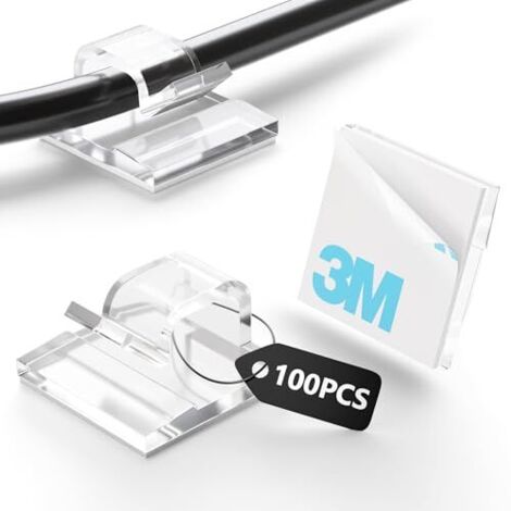 Cable Management Clips, 100 Pack