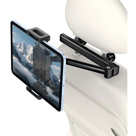 Support Tablette Pour Appuie-tête De Voiture - Ajustable 6-27 Cm, Rotation 360°, Stable, Pour Sièges Arrière - 3