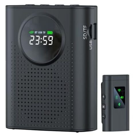 Amplificateur Vocal Sans Fil 2.4G Pour Enseignants - Micro Casque Rechargeable, Réduction De Bruit, 30m Portée