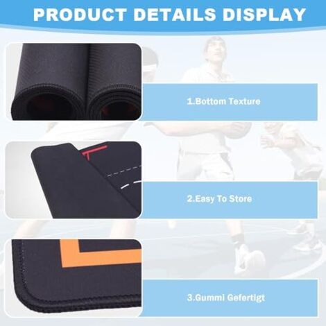 FUN FAN LINE - Tapis De Yoga Bicolore Avec Surface Texturée Et