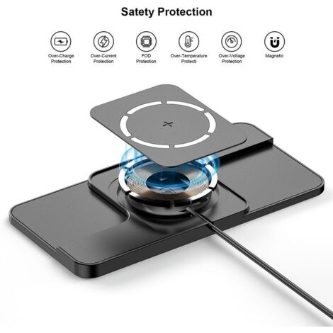 Chargeur Sans Fil Yusat Portable Mini Chaise Chargeur Sans Fil