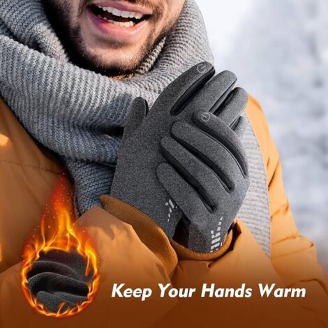 Gants D'hiver Imperméables Et Isolés Pour Hommes