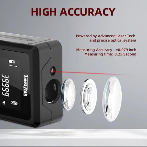 Digital Layout Measuring Machine Laser Measure, 330ft/100m Digital Tape Measure for Room Layout, DIY ...