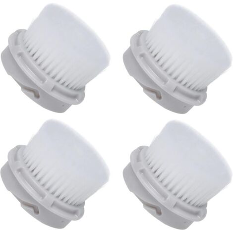 Lot de 4 embouts de brosse Cashmere pour Clarisonic Mia, Mia 2, Mia 3 – Nettoyage doux – Matériaux naturels – Pour peaux à gros pores