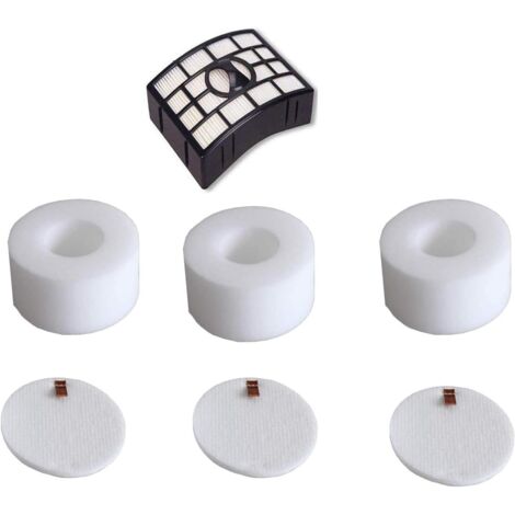 Filtre de rechange NZ801 de rechange pour aspirateur vertical Shark NV681 NZ801UKT NV800uk NV800 NV800W NV801 UV810 alimenté, mousse et filtre Hepa comparé aux pièces  XFF680 et XHF680" (1/5)