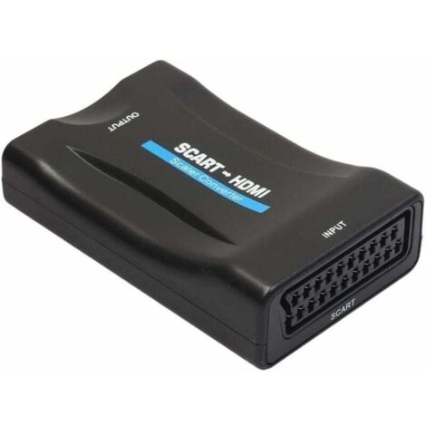 Convertisseur Péritel vers HDMI 1080p – Compatible NTSC/PAL – Sortie HDMI 720P/1080P – Pour VCR, PS3, Sky HD