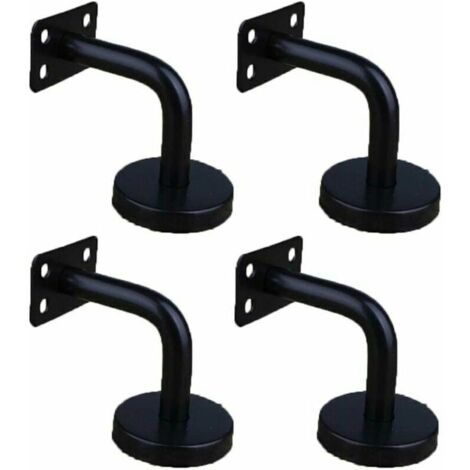 4 Pièces Acier Inoxydable Supports de Main Courante pour Fixation Murale Supports de Rail d'escalier pour Rampe Escalier Support Mural de Garde-Corps (1/4)