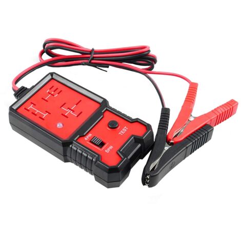 Testeur de Relais Automobile 12 V Testeur de Relais Voiture Analyseur de Relais électronique de Voiture Outil de Diagnostic avec Pinces Crocodiles pour la Réparation Automatique (1/5)