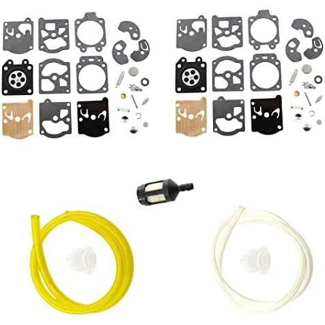 2x Kit de diaphragme de joint de réparation de carburateur pour Echo série 123100-16330 Walbro K10-WAT Stihl WA WT et 2x Tuyaux (1/5)