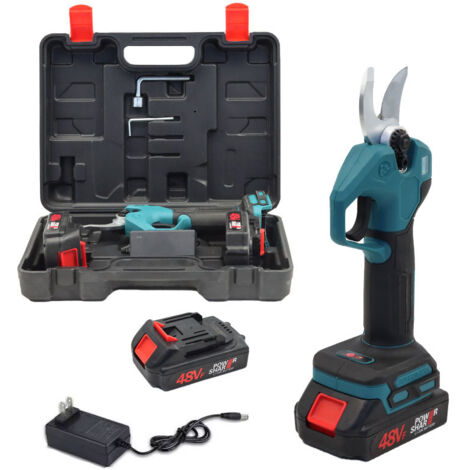 Sécateur électrique sans fil 21V – Moteur Brushless – 1300 mAh – Coupe nette pour arbres fruitiers et vignobles