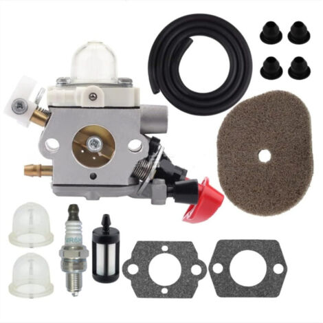 Kit de filtre à air et carburant pour carburateur C1M-S267A FS56RC Stihl FS40 FS50 FS56 FS70 FS40C FS50C FS56C FS70C FC56 FC70 HT56 HT56C KN56 KM56 KM56C, débroussailleuse, carburateur, remplace 4144 (1/5)