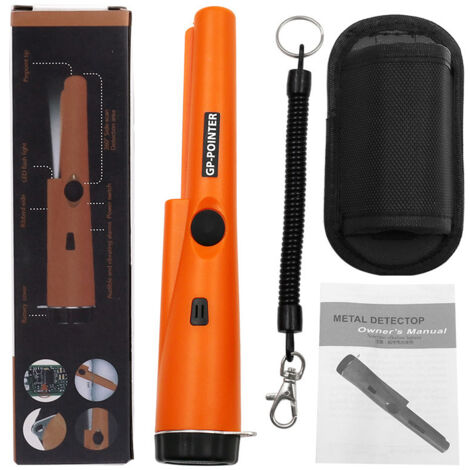 Détecteur de métaux Portable Pointeur de métaux IP66 étanche Scan à 360 ° Chasse au trésor pour sécurité, vestiges, Bijoux pour Enfants Adultes (1/3)