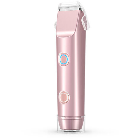 Rasoir Electrique Femme, Tondeuse Femme Intime, IPX7 Étanche Rasoir Femme, utilisation humide et sèche pour le visage, les aisselles, les jambes