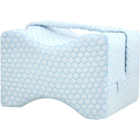 Oreiller de Jambe Ergonomique avec Mousse à Mémoire de Forme pour Dormir pour Dormeurs Latéraux, Soulagement de la Sciatique, Douleur aux Jambes (1/4)