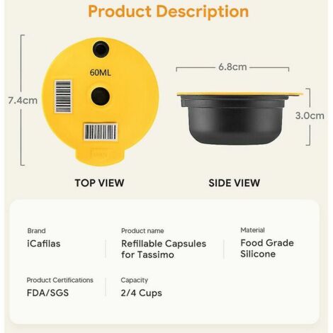 Capsule réutilisable Evergreen® pour Tassimo
