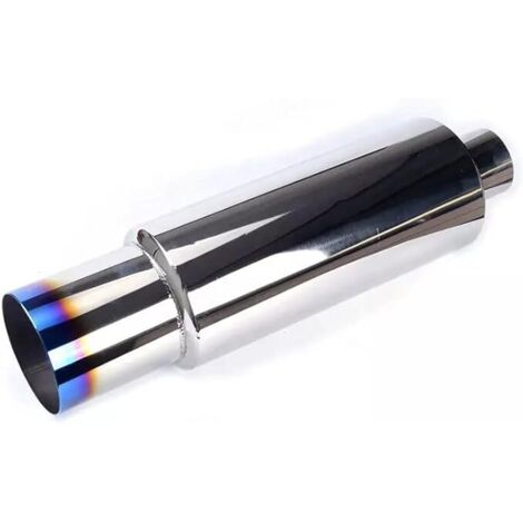 Silencieux sport inox 63mm entrée – 100mm sortie – Son grave agréable – Montage rapide sans modifications