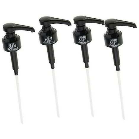 4 Pcs café 1 litre distributeur pompe à sirop noir distributeur de liquide pour monin sirop 10 ml bouteille de jus d (1/5)