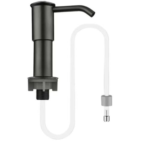 Distributeur de Savon pour Évier de Cuisine avec Bouteille 500ML et Ensemble de rallonge de 1,0 m, Diffuseur Pompe Liquide, Caché Distributeur Liquide Vaisselle (1/4)