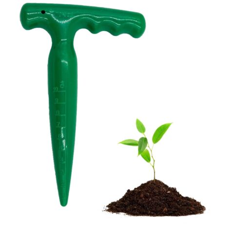 Plantoir à bulbes ergonomique – Poignée en T pour confort – Profondeur de plantation mesurée – Outil jardinage pour légumes et fleurs