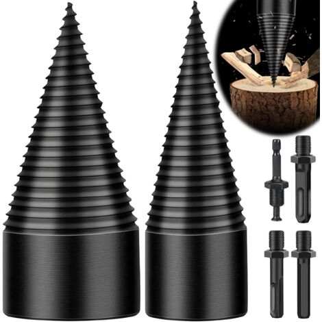 Foret de fendage de bois 32/45mm – Acier au carbone – Revêtement titane – Pour chêne et noyer – Coupe nette sans éclat (1/5)