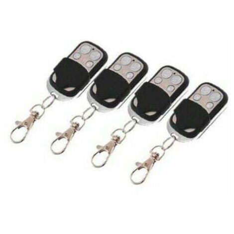 Lot de 4 télécommandes d'alarme élégantes en aluminium – Alimentation DC 12V – Distance d'émission 80m – Compatible 6/32/99 zones (1/4)