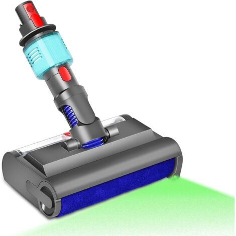 Brosse lavante pour Dyson V7 V8 V10 V11 V15 – Nettoyage humide et sec – Lumière verte pour détection des salissures – Réservoirs séparés
