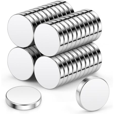 Aimants néodyme 10x2mm  Lot de 40 Mini aimants Ronds extrêmement puissants pour Tableau magnétique, Tableau magnétique, réfrigérateur, travaux manuels, Bureau, Cuisine