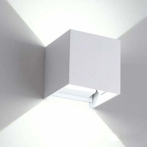 Applique murale LED étanche 12W – IP65 réglable – Blanc chaud 6000K – Aluminium pour intérieur et extérieur – 1200 lumens