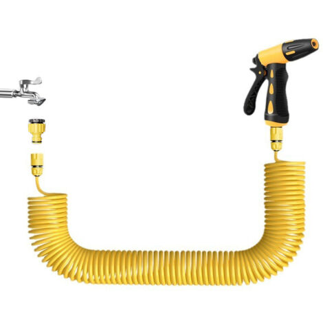 Pistolet à eau haute pression rétractable Spring pour lavage de voiture, 25 m, connecteurs renforcés (1/5)
