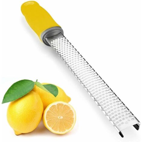 Zesteur Râpe À Fromage En Acier Inoxydable Avec Housse De Sécurité - Jaune
