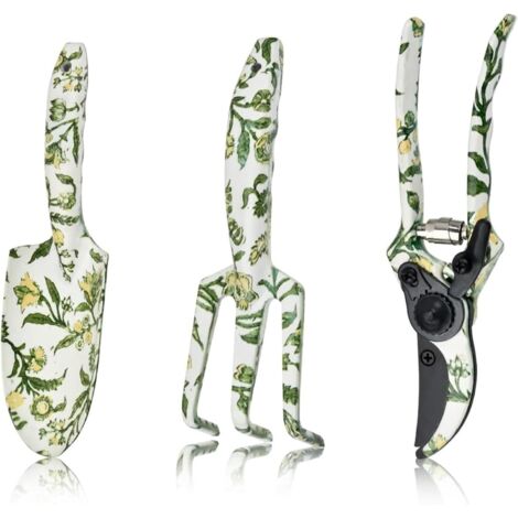 3 Pièces Ensemble D'Outils De Jardin,Kit D'Outils À Main De Jardin,Outils De Jardin For Les Femmes,une Truelle,un Cultivateur,un Sécateur,des Outils À Main De Jardinage For Les Plantes D'anniversaire (1/5)