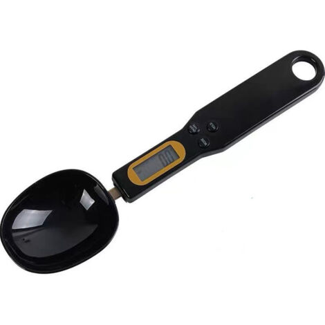 Échelle à cuillère, balance de cuisine à la maison, anglais 500g / 0.1g, noir (1/5)