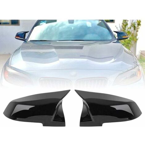 Capuchons de rétroviseur BMW série 1/2/3/4/X1 – ABS noir brillant – Remplacement facile – Protection et esthétique améliorées - M2F30F20M