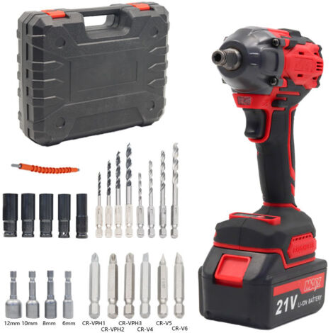 Professional Visseuse à chocs sans fil(18 V, 220 Nm, moteur sans charbon, porte-embout 6 pans creux, variateur de vitesse, sans batterie)
