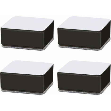 Rehausseurs de meubles 3 cm – Acier carbone robuste – Auto-adhésif pour canapés, lits, tables – Supporte jusqu'à 500 kg – Lot de 4 pièces