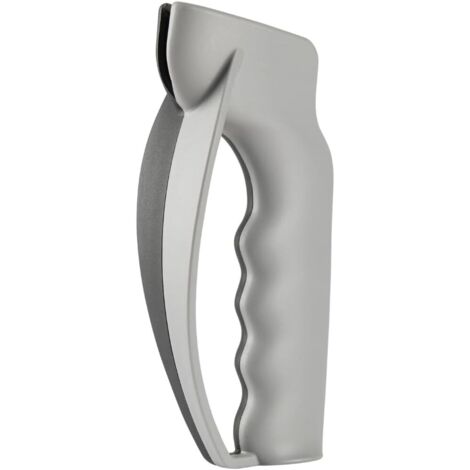 Knife Sharpener, Sharpening Knives, Strong Synthetic Handle, Two Colors, Black/Grey (1/3)