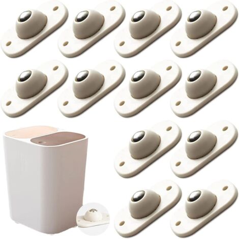 12 Pcs Roulettes pour Meubles Mini Roulette Auto-Adhésive Roulettes en Transfert à Billes Roulettes Roulettes à Bille pour Dispositif de Transfert Ou de Transport Lien de Colle Non Marquant (1/5)