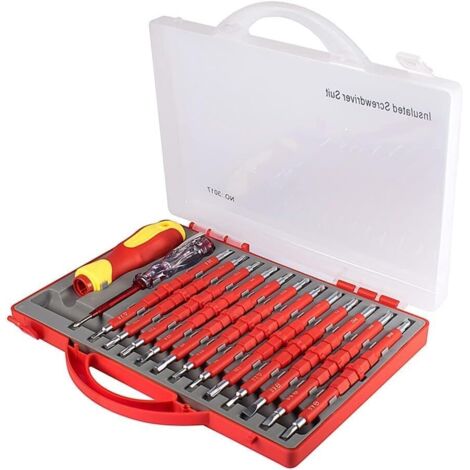 de 26 tournevis électriciens isolés 1000 V avec étui (1/5)
