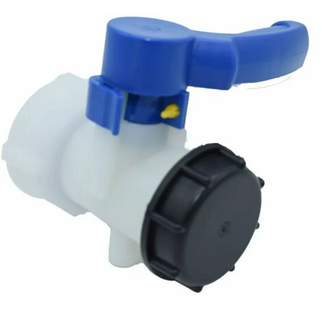 Vanne papillon 2 pouces 62 mm conteneur IBC (baril de tonne) vanne papillon orifice de vanne diamètre intérieur 62mm- (1/4)