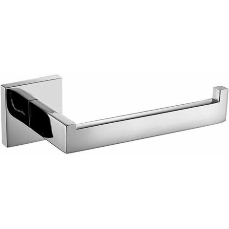 Porte Rouleau Papier Toilette 304 Acier Inoxydable Métal Chromé Miroir Poli supports de conception Porte-papier + Matériel de montage Dérouleur Papier Accessoirs WC Distributeur Papier (1/5)