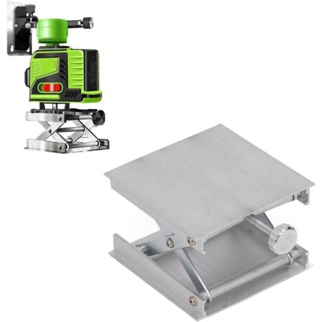 Cric de laboratoire – Mini table élévatrice en alliage d'aluminium – Réglage de hauteur – Charge maximale 150kg – Utilisation en laboratoire et artisanat