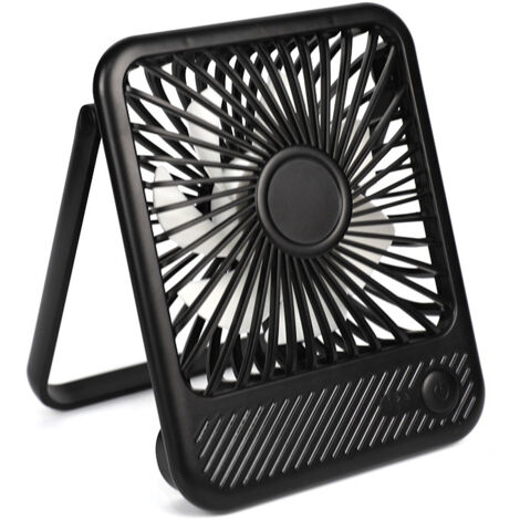 Ventilateur de bureau USB, ventilateur personnel ultra silencieux à vent fort avec pales inclinables à 180° et 3 vitesses réglables, mini ventilateur USB alimenté par câble USB-C pour bureau, chambre 