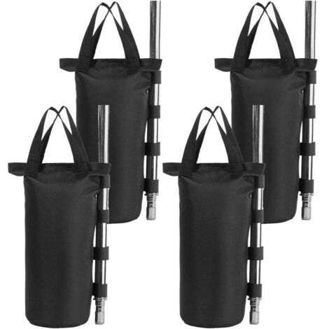 Lot de 4 sacs de lestage 15 x 49 cm – Tissu Oxford 600D résistant à l'eau – Remplissage rapide avec pelle – Pour tentes et auvents
