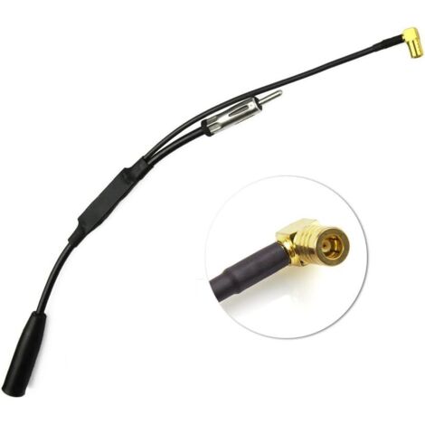 Convient pour répartiteur d'antenne de voiture SMB adaptateur de prise DIN antenne de voiture DAB antenne radio de voiture pour antenne radio de voiture DAB+ (1/5)